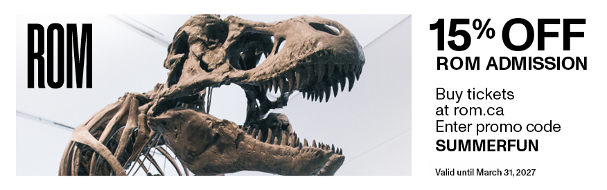 Royal Ontario Museum Coupon - 15% off admission